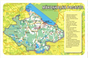 Mākoņkalna pagasta karte