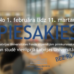 Baneris-Piesakies stipendijam LU Fonds 12 klasu skolniekiem