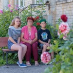 Projekta dalībnieki no Sakstagala - Tāle ar bērniem Līgu un Gati