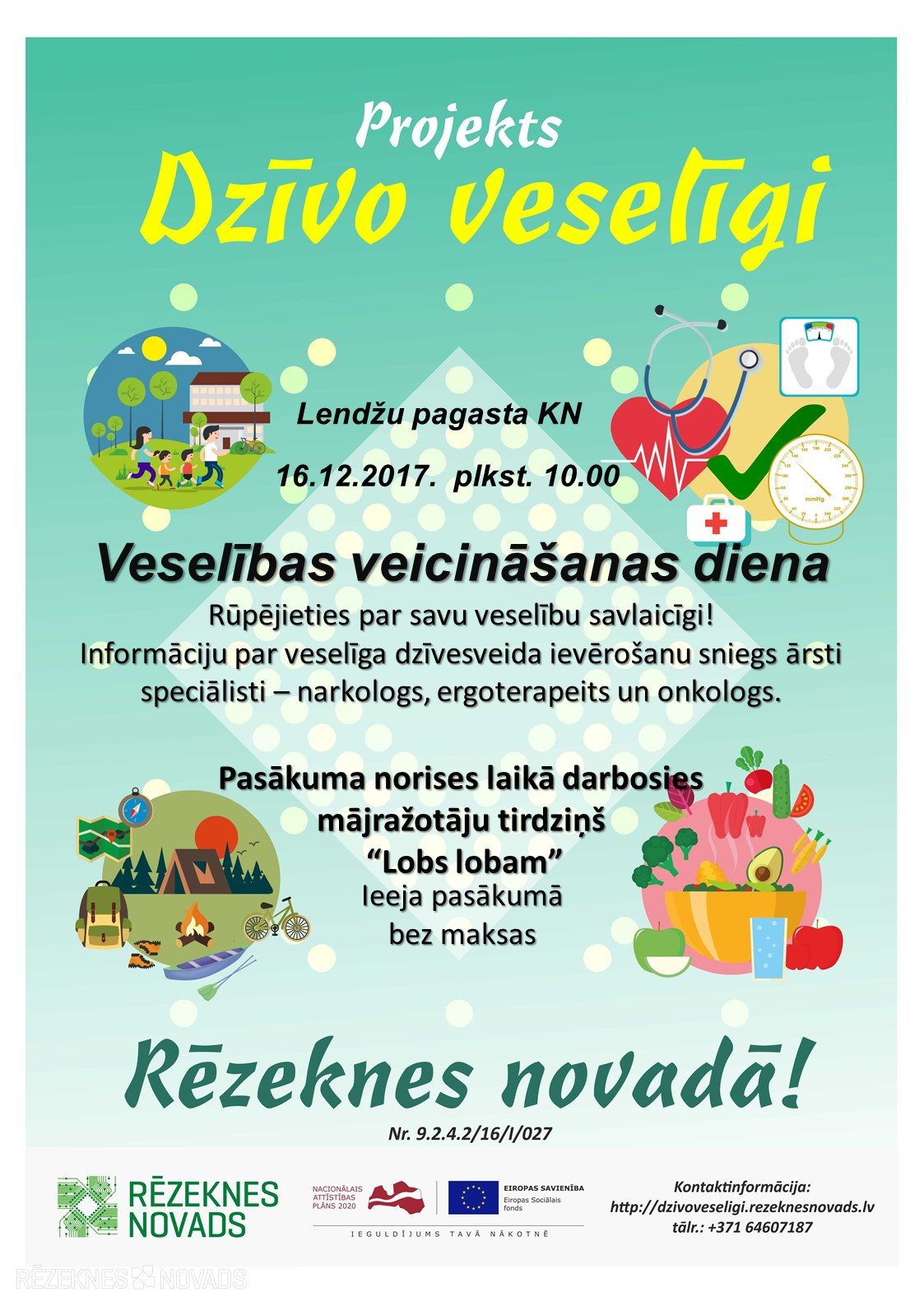 Veselības veicināšanas diena Lendžu pagastā - Rēzeknes Novads